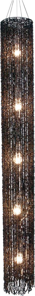 Näve Leuchten Pendelleuchte mit E27 Pendelleuchte mit E27 Pendelleuchten - Muschel-Pendelleuchte, Hängelampe schwarz, E27-Fassung