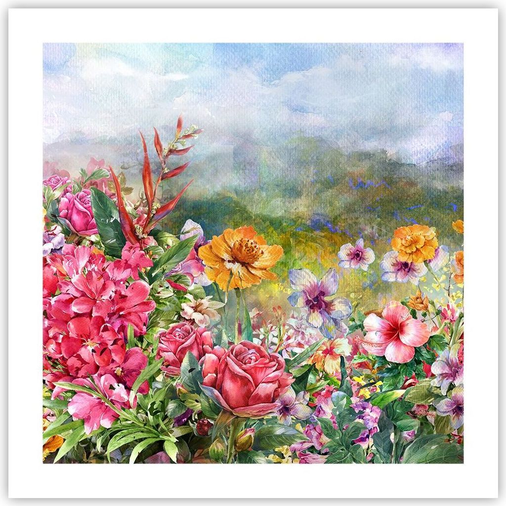Poster - Poster ohne Rahmen - blume sommer natur - 50x50 cm Produktbild 