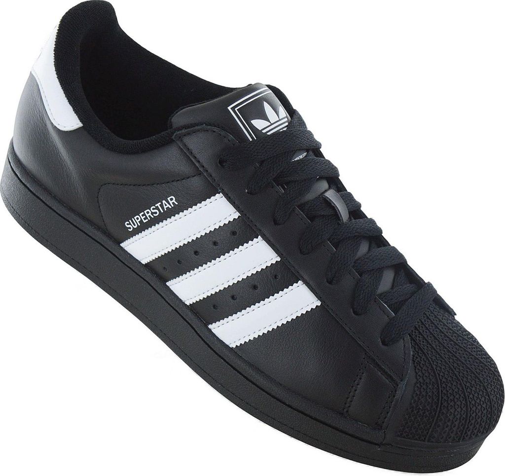 adidas Originals Superstar II 2 - Sneakers Schuhe Leder Schwarz JI0079 , EU 40 2/3 UK 7
