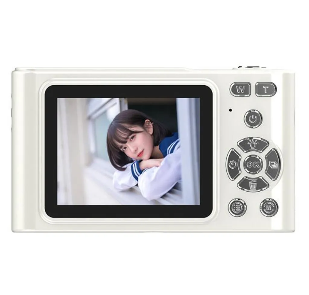 ZELURXX Kids Camera 1080P HD 2.4" IPS 16X Zoom - Fotocamera Bianca - 2