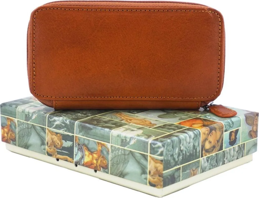 Sac de sport en cuir véritable Barberini's br25190 format polochon - 2
