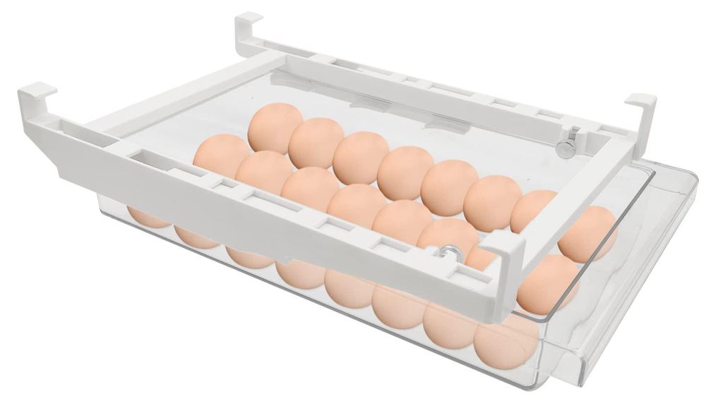 Eierhalter ausziehbar für Kühlschrank, 18 Eier, Organizer