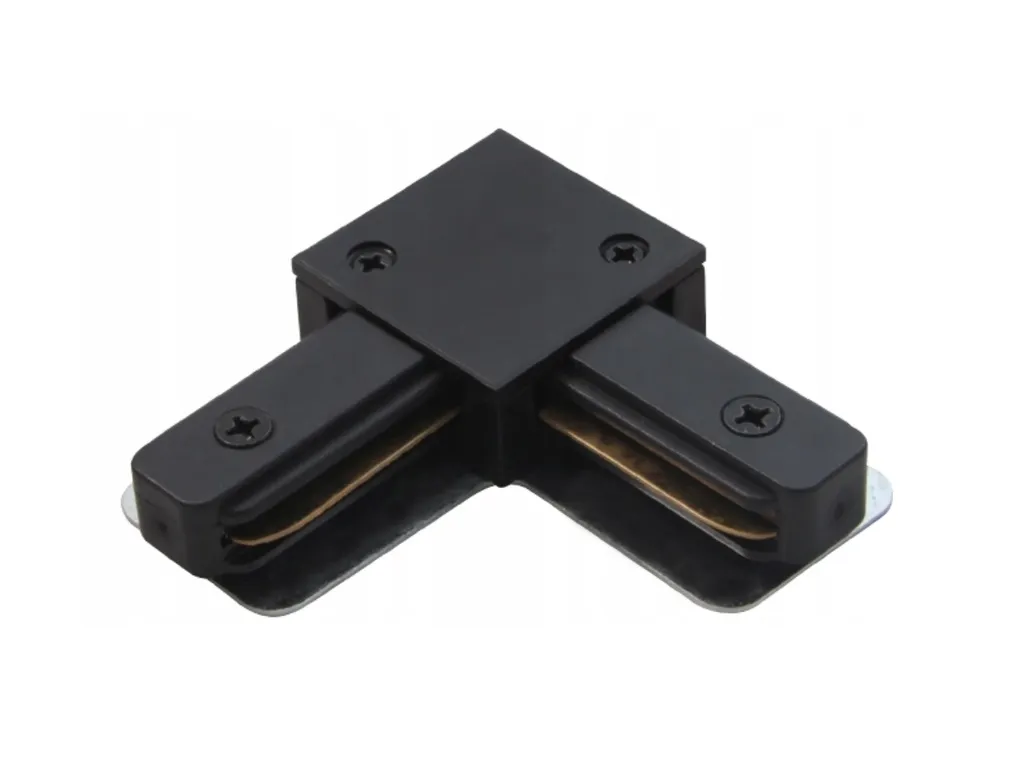 Connettore HQ Corner 1F Nero | Angolo per Illuminazione Negozi e Vetrine