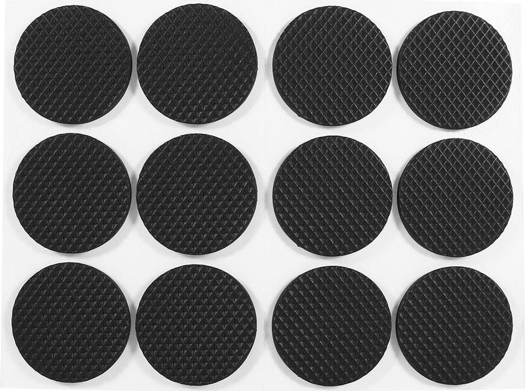 12Pcs Czarne samoprzylepne ochraniacze na podłogę Meble Zdjęcie produktu 