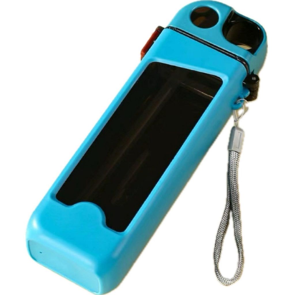 350 ml Trinkflasche mit Strohhalm Auslaufsicher Kinder & Erwachsene Blau