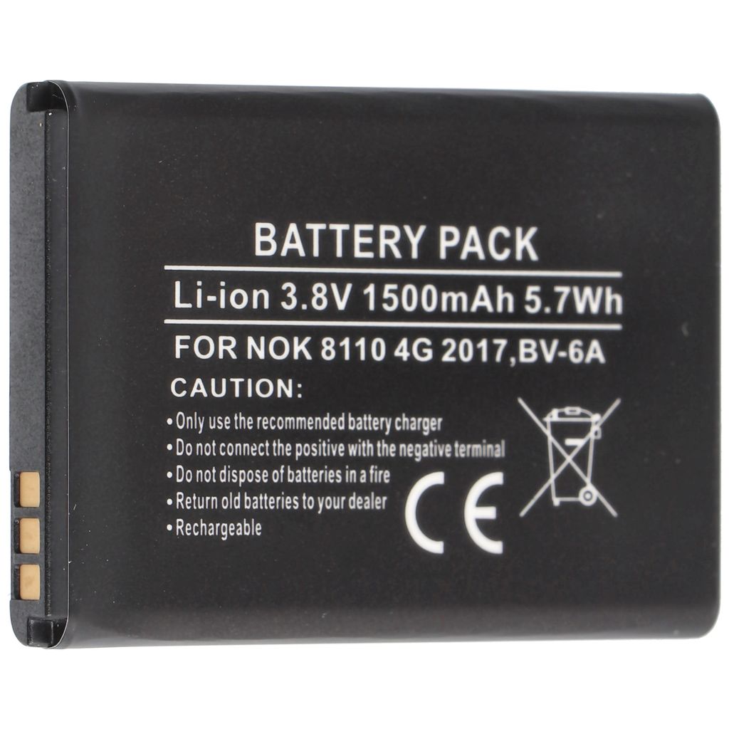Nabíjacia batéria vhodná pre Nokia 8110 4G 2017, BV-6A Obrázok produktu 