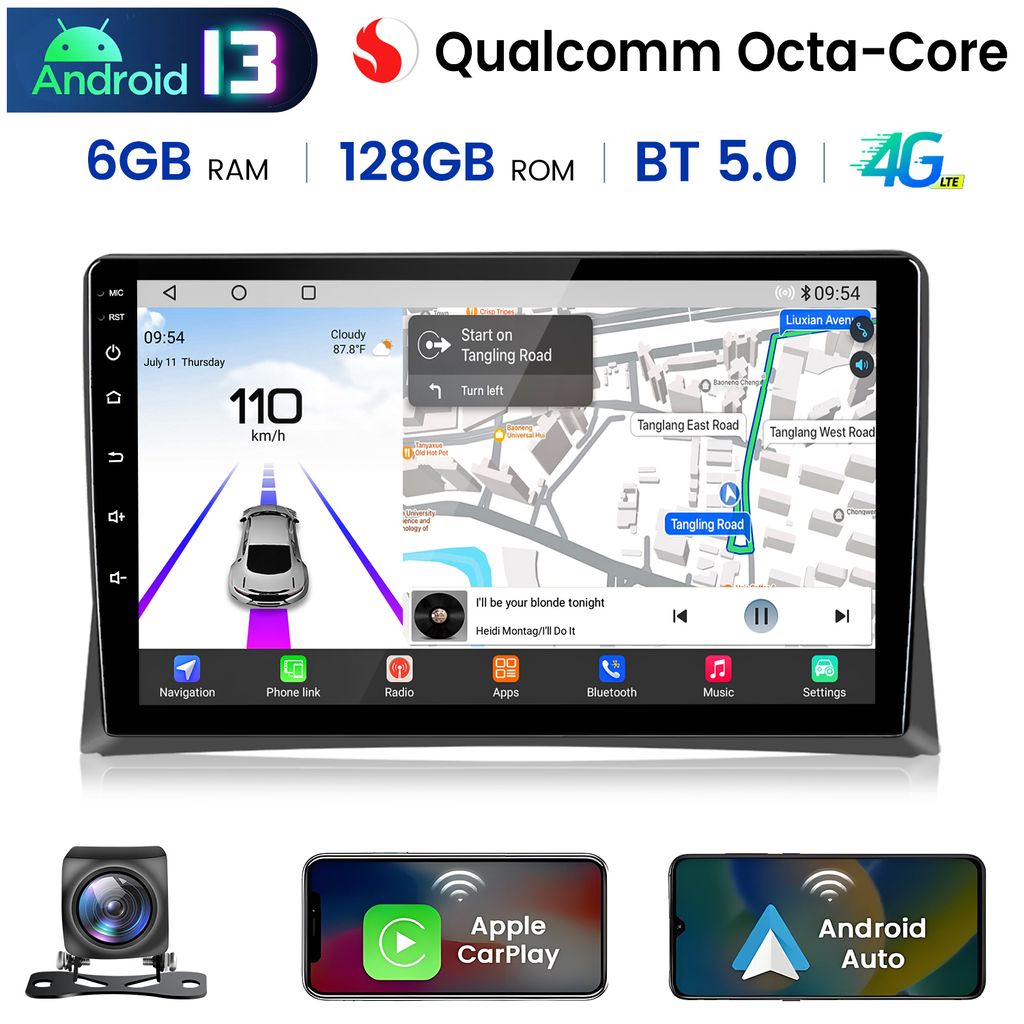 CarPlay Android Auto Autoradio Für VW Multivan T5 Produktbild 
