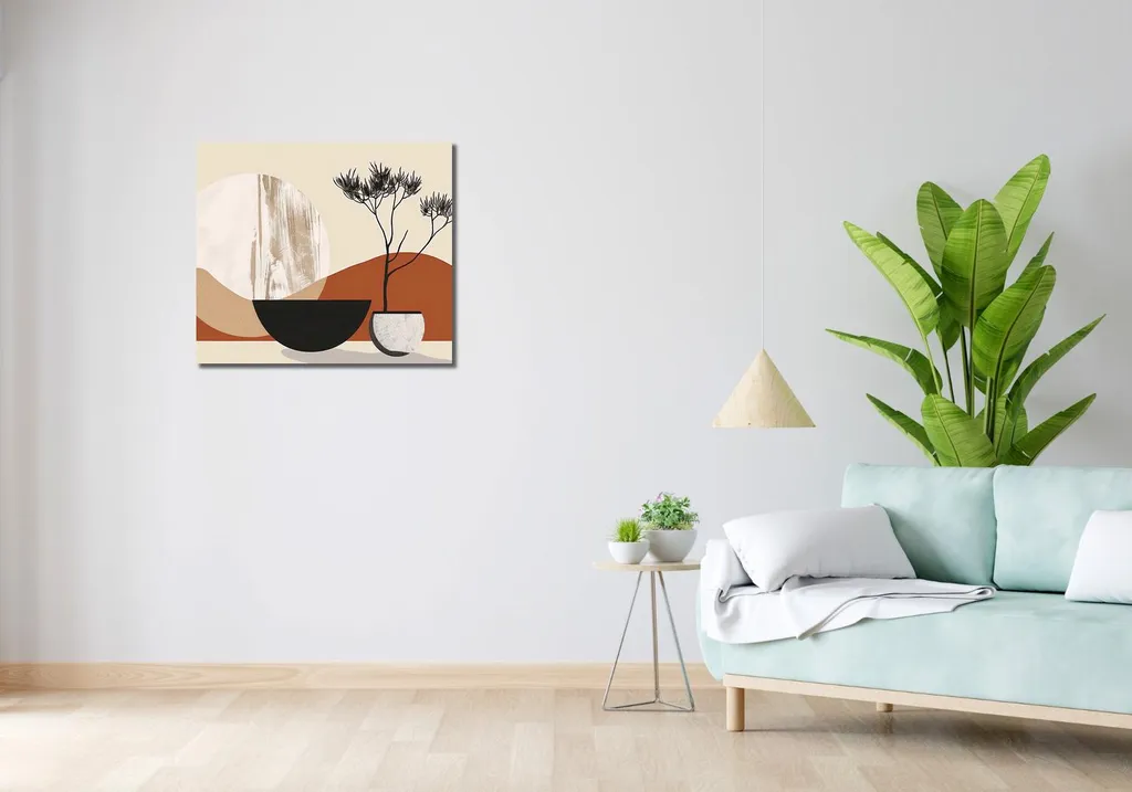 Image 70 x 60 cm Abstraction sur l'espace - Tableau Cosmique Moderne - 2