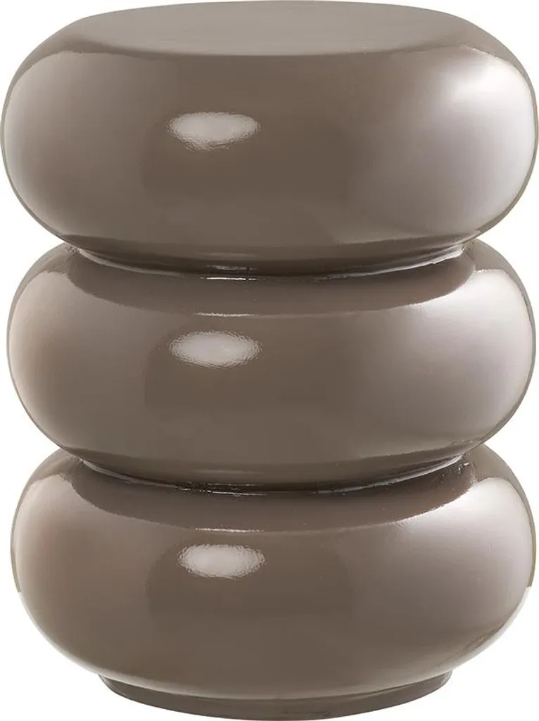 Lisa Design David bout de canapé bubble maron 44cm table d'appoint