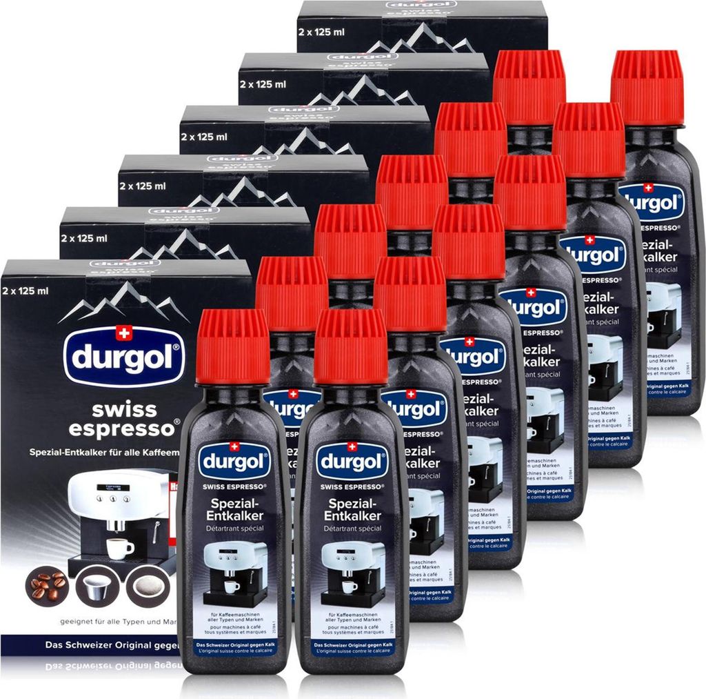 Durgol Swiss Spezial Espresso Entkalker DED 12 Flaschen a Produktbild 1