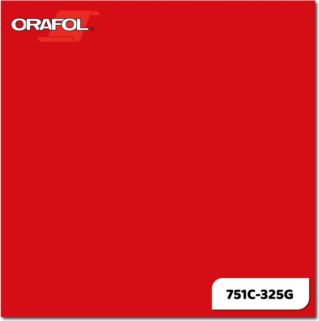 Plotterfolie ORACAL 751C-325G Mittelrot glänzend 31,5 x 20 Produktbild 