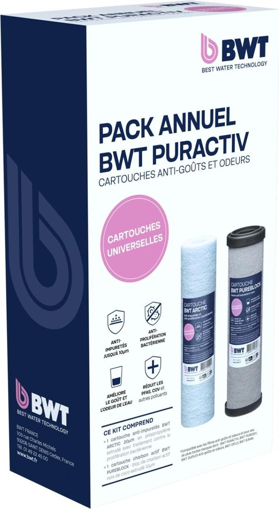 BWT Puractiv Jahrespaket für Trinkwasserfilter – Produktbild 