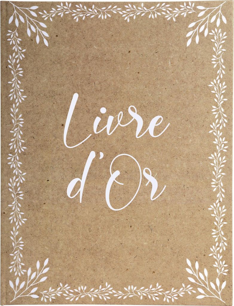 Exacompta Gästebuch 100 Seiten + Goldschnitt Format 27x22cm KRAFT Motiv 47234E