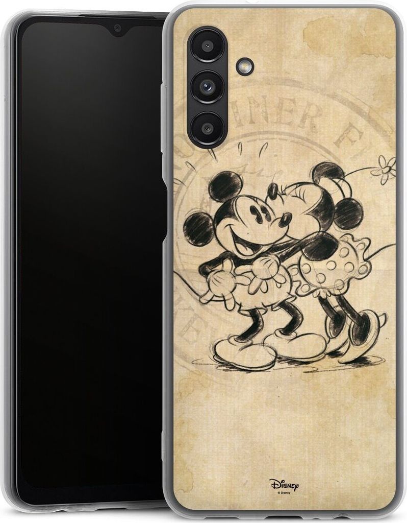 DeinDesign Slim Hülle für Samsung Galaxy A13 5G Silikon Case Ultra Dünn Handyhülle Mickey Mouse Minnie Mouse Vintage