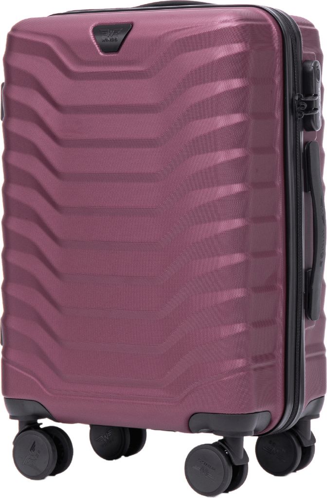 Wings Kabinenkoffer PEAFOWL 20" - Burgund, robuster ABS+, Produktbild 