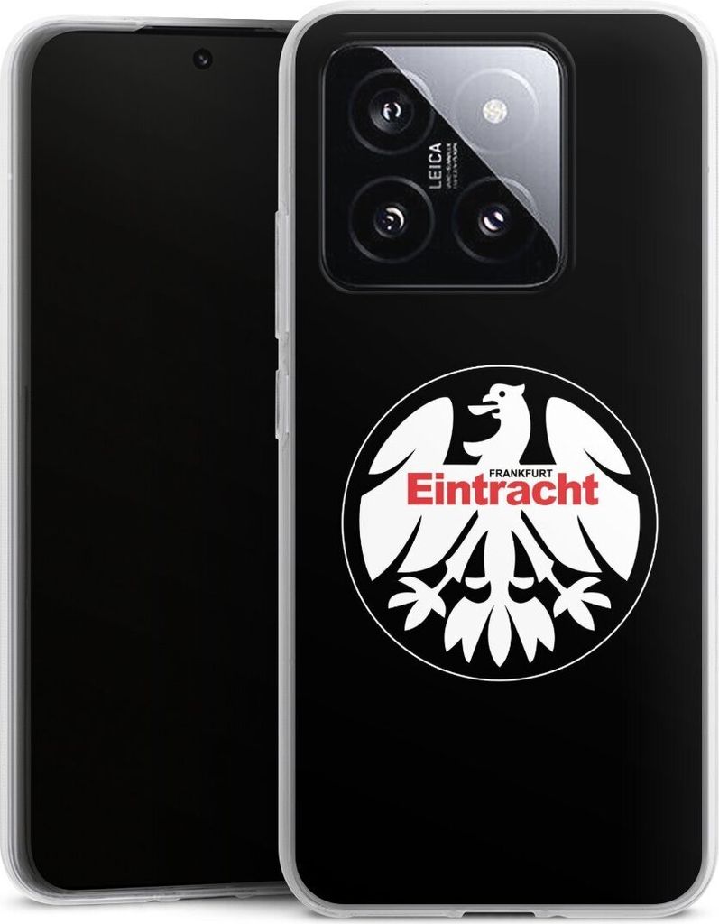 DeinDesign Handyhülle für Xiaomi 14 Silikon Hülle Case Smartphone Schutzhülle Eintracht Frankfurt Offizielles Lizenzprodukt SGE