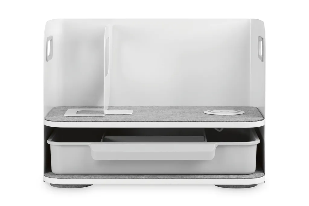 Organiseur de Bureau Anti-Désordre avec Chargeur QI Rapide Intégré