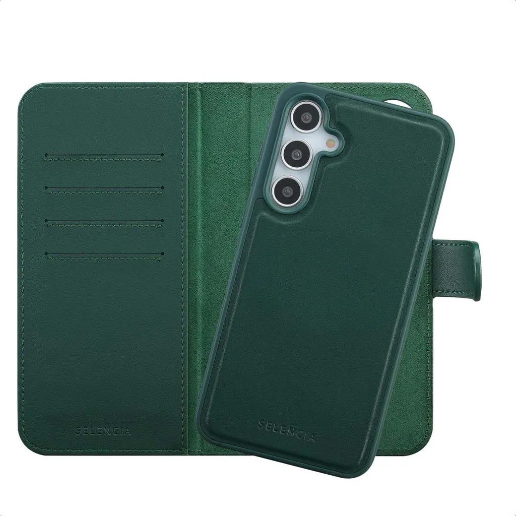 Selencia Olyn Samsung A55 A35: MagSafe e Design Verde Tech - 1