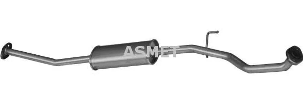 Pot d'Échappement Central pour Nissan Micra, Référence ASMET 14045 OE