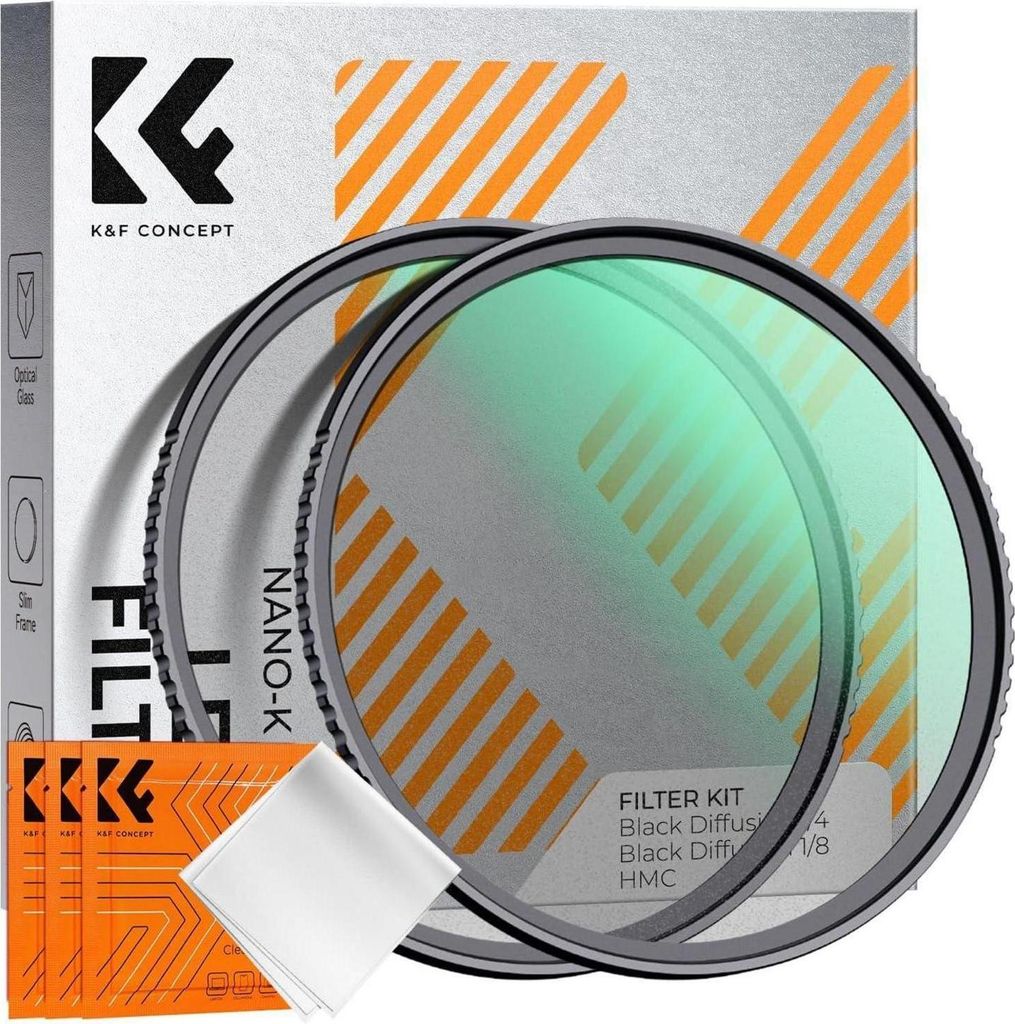 K&F Concept Nano-K Black-Mist 1/4 & 1/8 Filter Set - 77mm Produktbild 