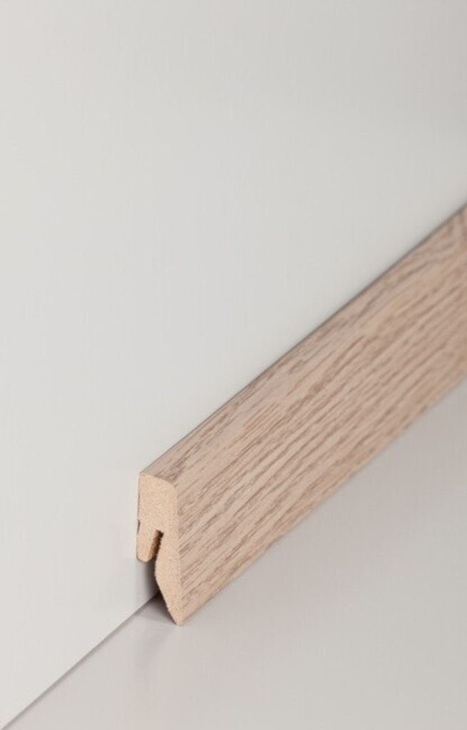 Sockelleiste MDF 15 x 40 x 2500 mm Yukon Eiche zum Kleben, Clipsen, Schrauben & Nageln MDF-Kern foliert Fußleiste by PROVISTON 62.5 Meter | 25 Stück
