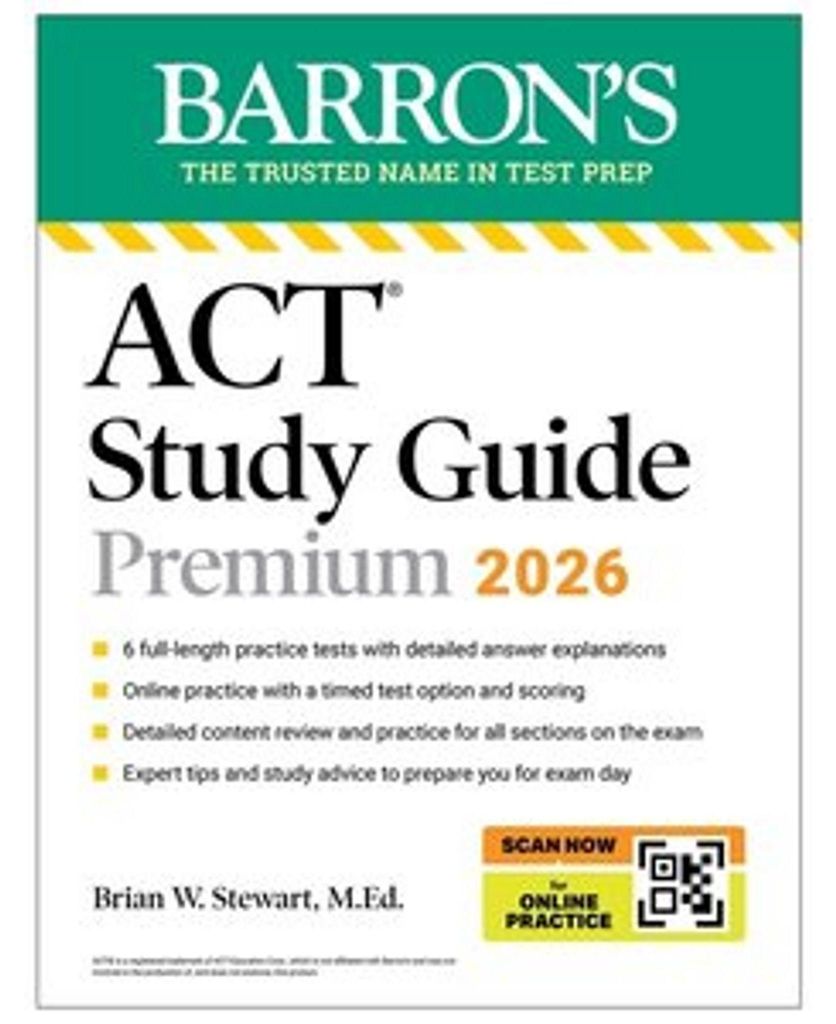 ACT Study Guide Premium, 2026: 6 Practice Tests + Comprehensive Review + Online Practice for the New Enhanced ACT