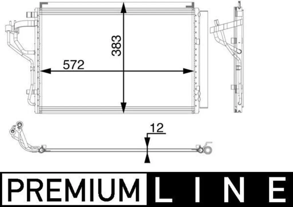 MAHLE AC 55 000P Condenseur de climatisation HYUNDAI i30 GD avec filtre