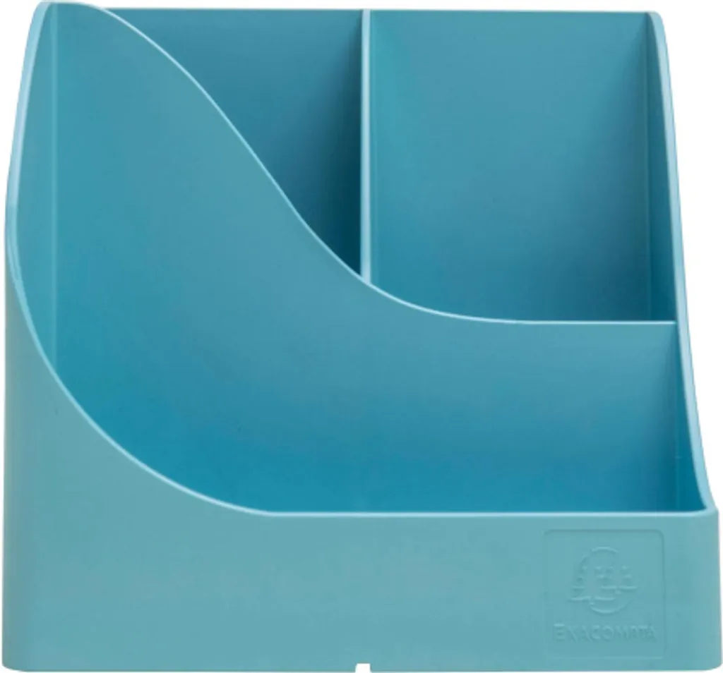 Organiseur de Bureau Pot à Crayons Cyan Exacompta Pop N'Co pour Scolaire