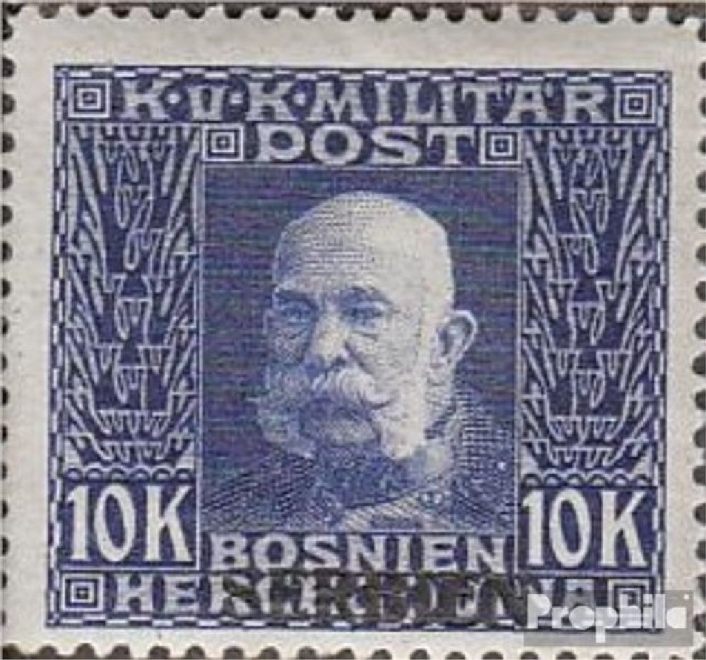 Briefmarken Österr.-Feldpost Serbien 1914 Mi 21 gestempelt Bosnien mit Aufdruck