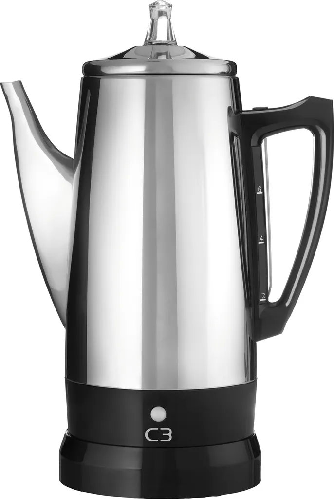 Caffettiera originale in acciaio inossidabile 6kp