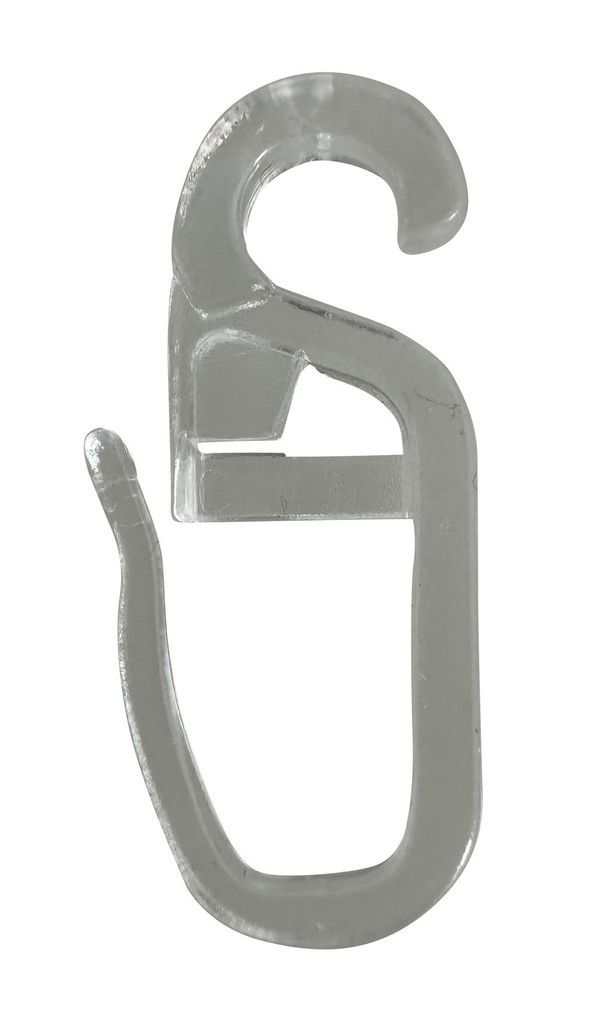 rewagi 2500x Überklipshaken Transparent – 5 mm Öse – Gardinenhaken Faltenhaken