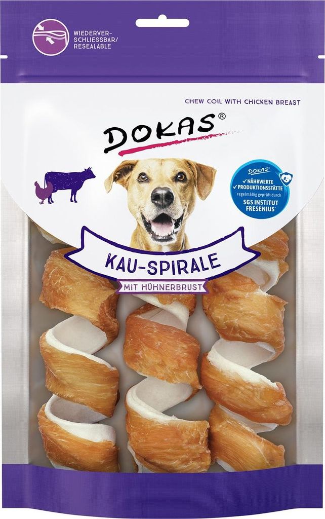 Dokas 201356, Leckerli, Hund, Adult, Huhn, 110 g Produktbild 