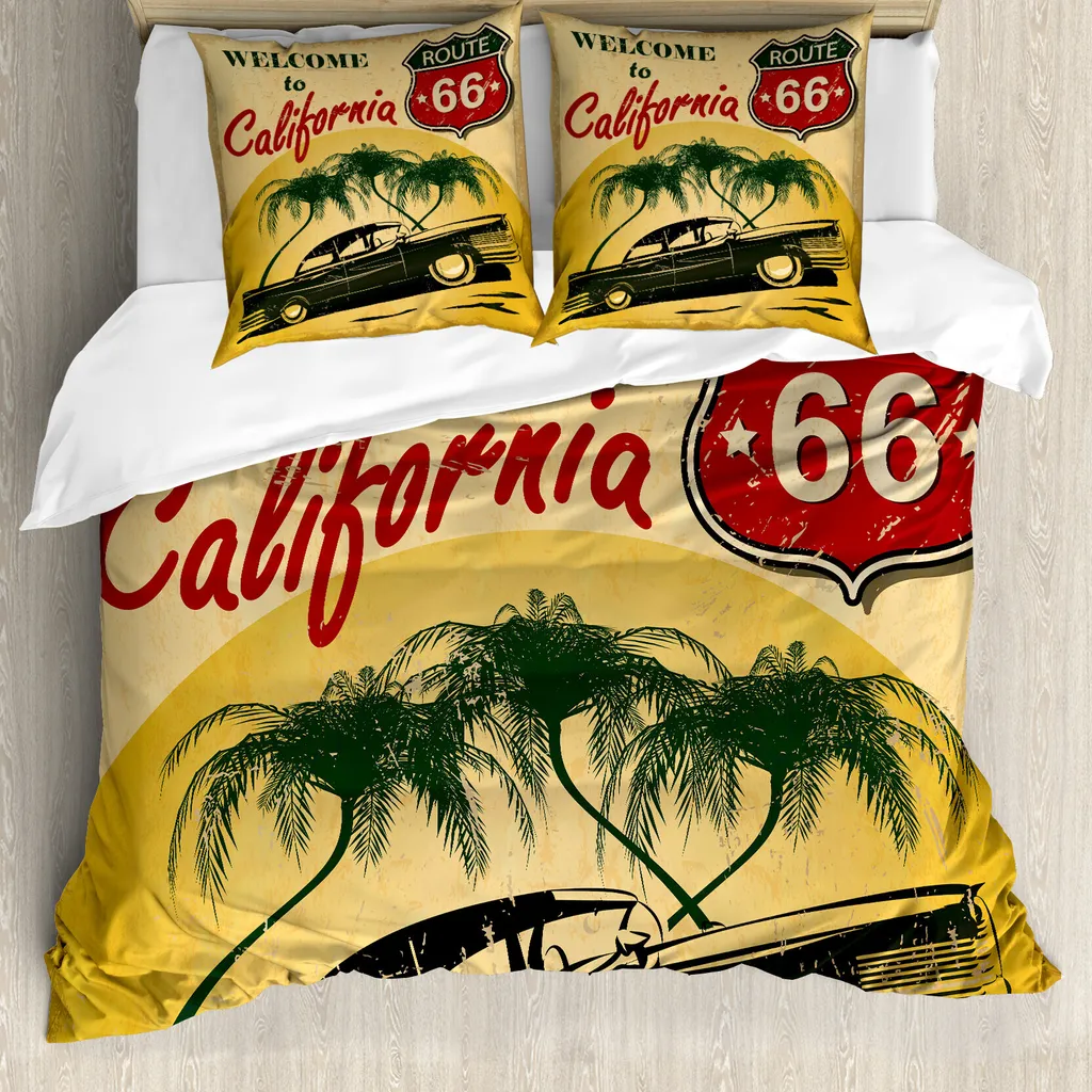 Parure Copripiumino California Retro ABAKUHAUS 200x200 Antiacaro