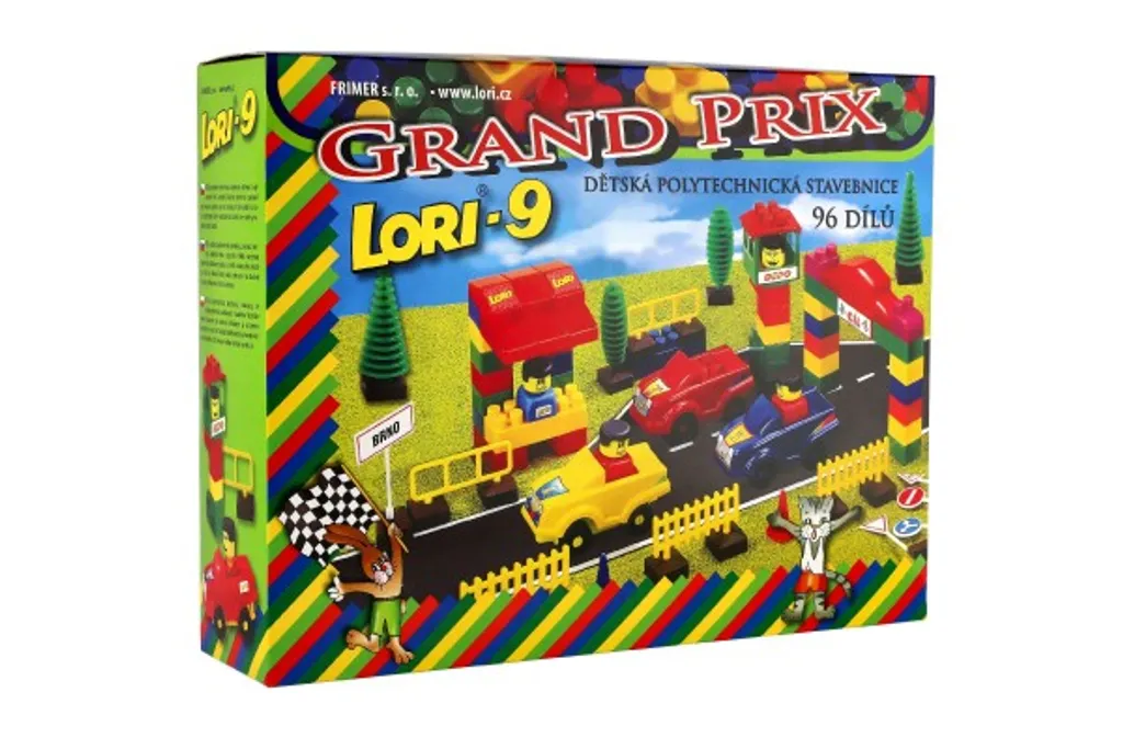 Jeu de construction en plastique LORI 9 avec boîte de 96 briques - 8