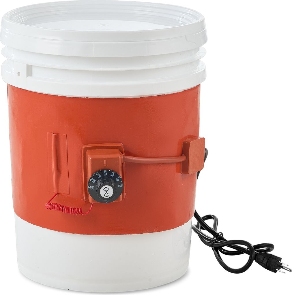VEVOR Metall-Fassheizer, 800 Watt, 7,75 Zoll Breite, Eimer-Heizband für 5-Gallonen-Fässer, regelbarer Thermostat von 86-302°F, hocheffizienter S...