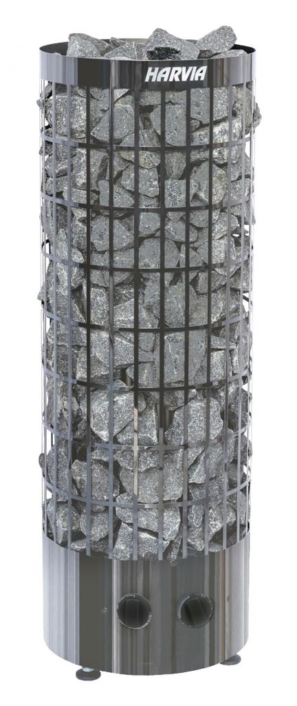 Harvia Cilindro 9,0 kW | comando integrato | cromato nero Immagine del prodotto 