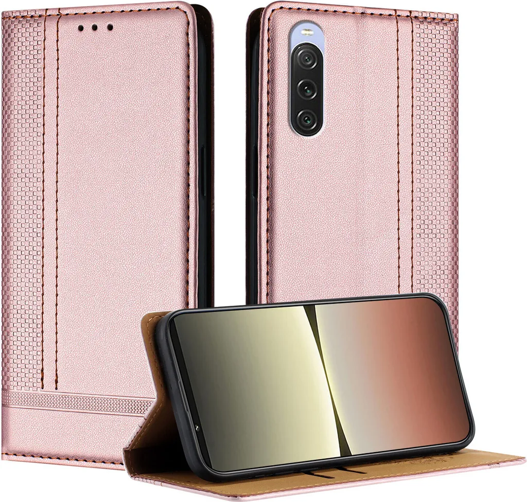 Custodia Sony Xperia 10 V Rosa in Pelle - Un Tocco di Dolcezza e Protezione