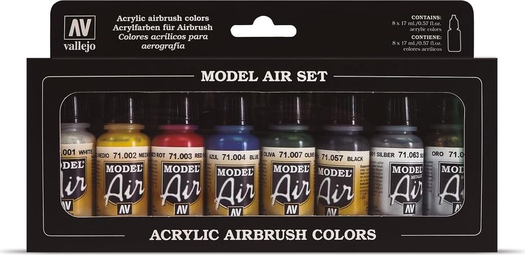 Vallejo Model Color Set di colori acrilici colori base. Kit Immagine del prodotto 