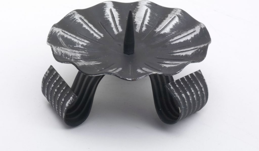 Dreifußleuchter, Kerzenleuchter schwarz 10 cm