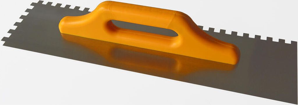 edelstahlkelle mit 10 Zähnen 500x130mm