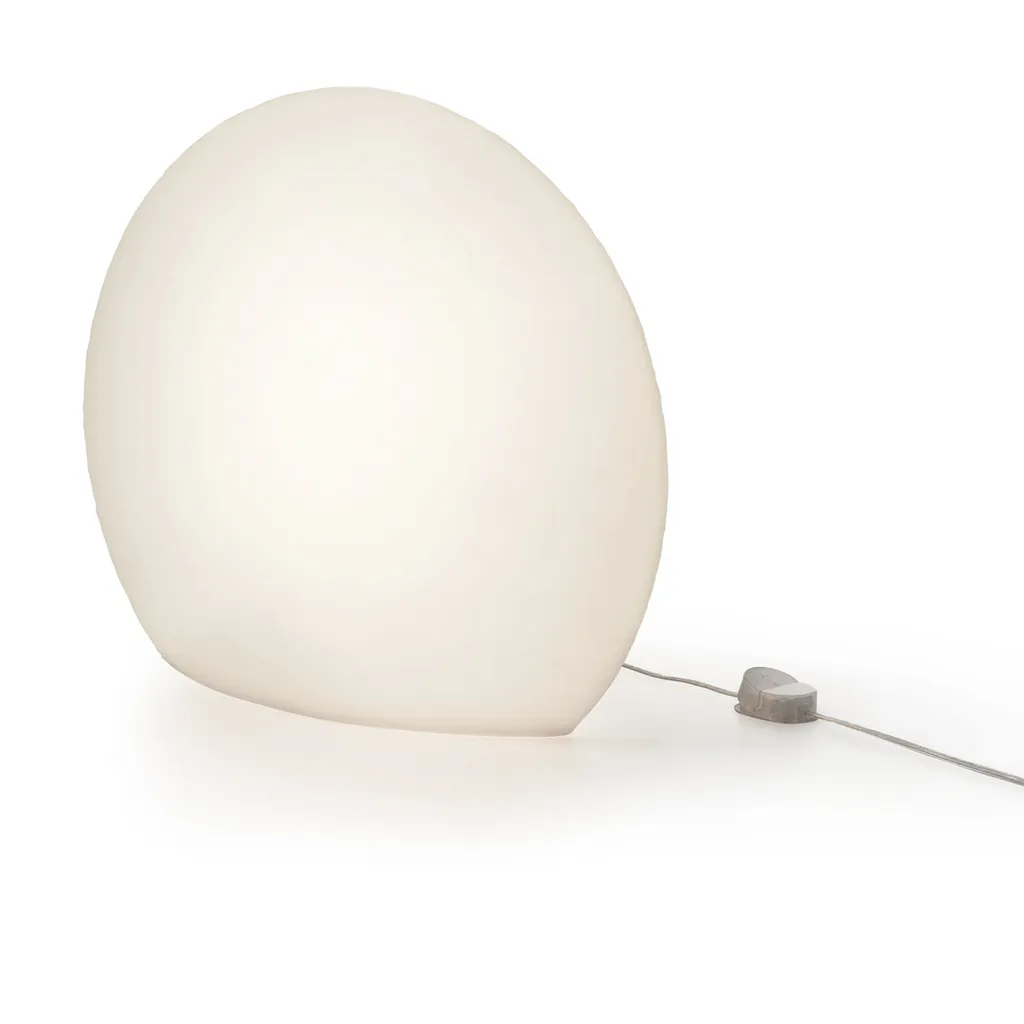 Sculpture Lumineuse Eggo Blanche M 813556 avec Éclairage Doux Diffus