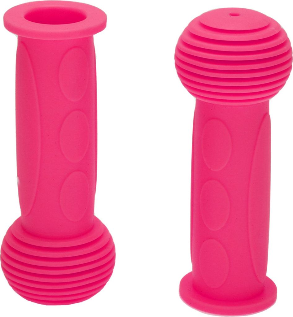 Kinderfahrrad Lenkergriffabdeckung 110mm lang Schweißfest | Mädel Fahrrad Lenkergriff Schutz Rosarot 1 Paar