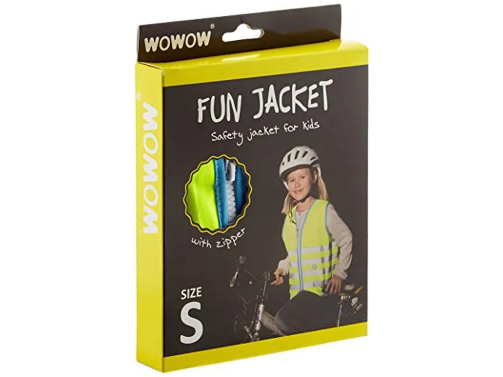 Wowow Fun Jacket L Gilet Alta Visibilità Giallo per Bambini 10+ Anni