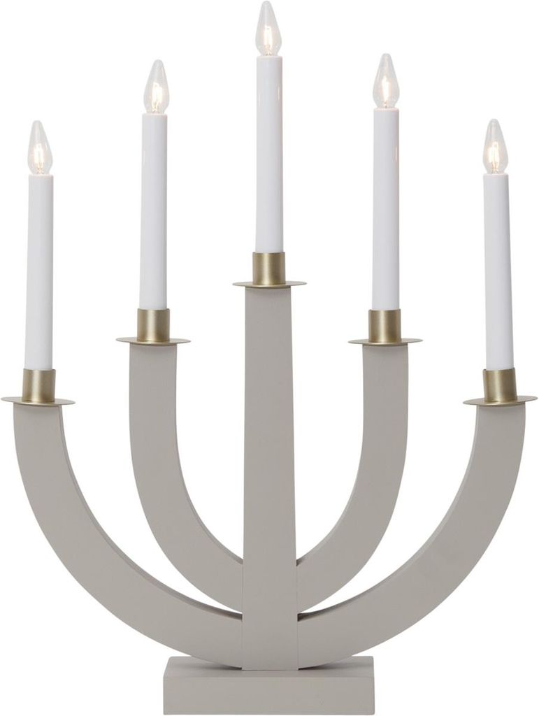 Fensterleuchter 'Eli', 5-flammig, beige Produktbild 