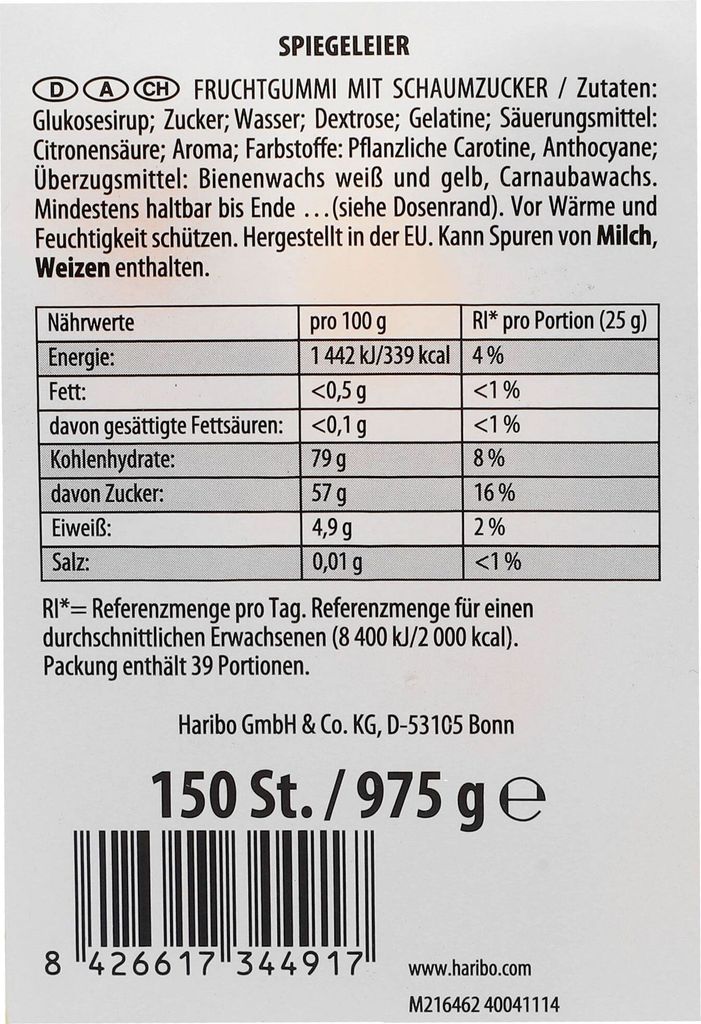 Haribo Spiegeleier süsses Fruchtgummi mit softem Produktbild 4