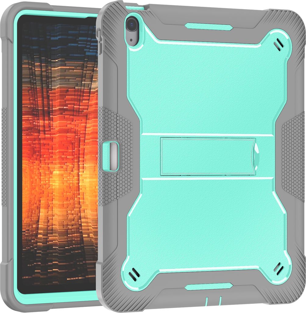Schutzhülle für iPad Air 13 Zoll M2 (2024) Robust Hybrid Tablet Hülle mit Ständer Minze