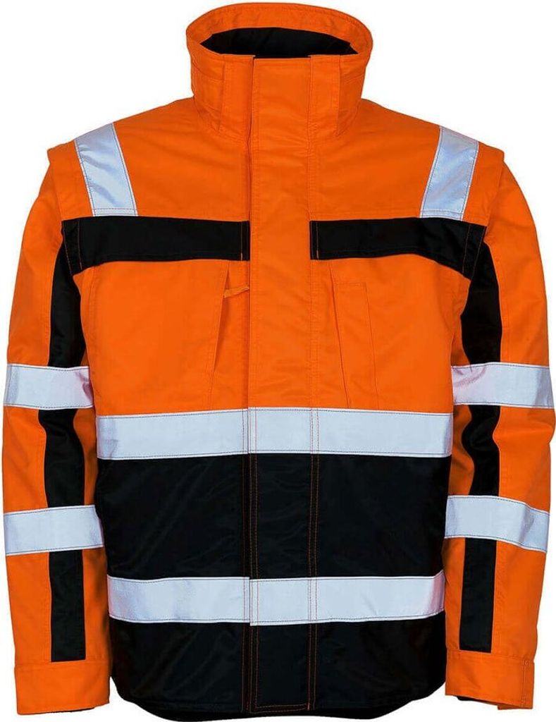 MASCOT Loreto Winterjacke Größe M, hi-vis orange/marine | Packung (1 Stück)