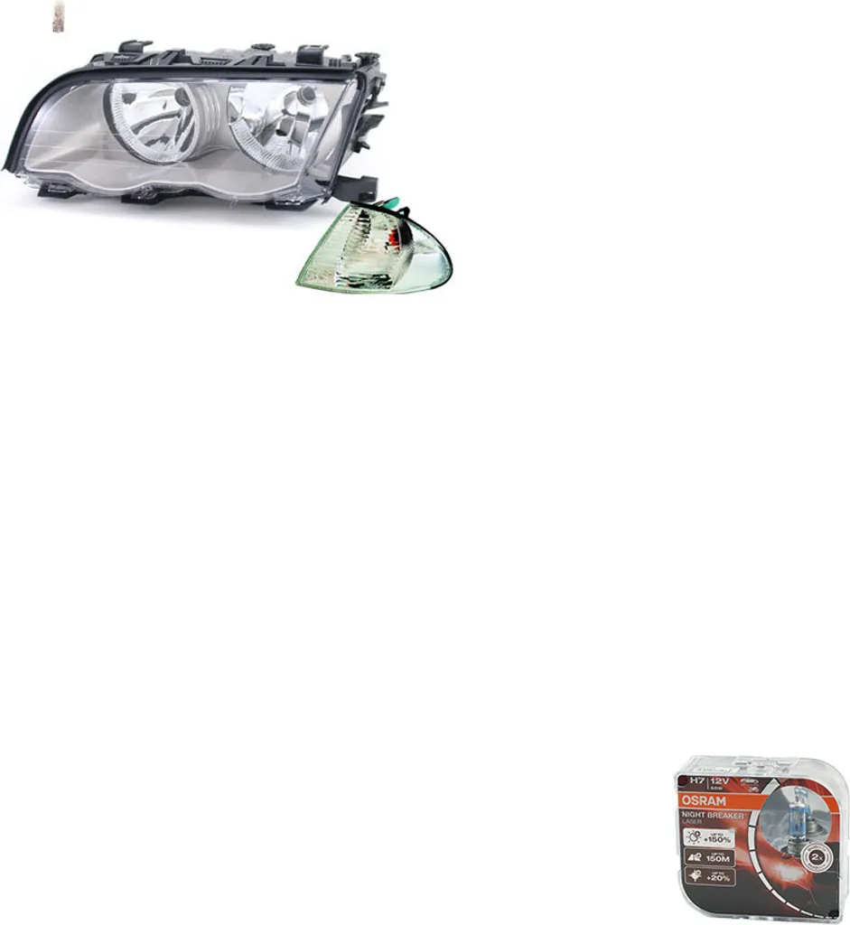 Restauro Fari BMW E46: Gruppo Ottico SX Johns + Osram Laser H7