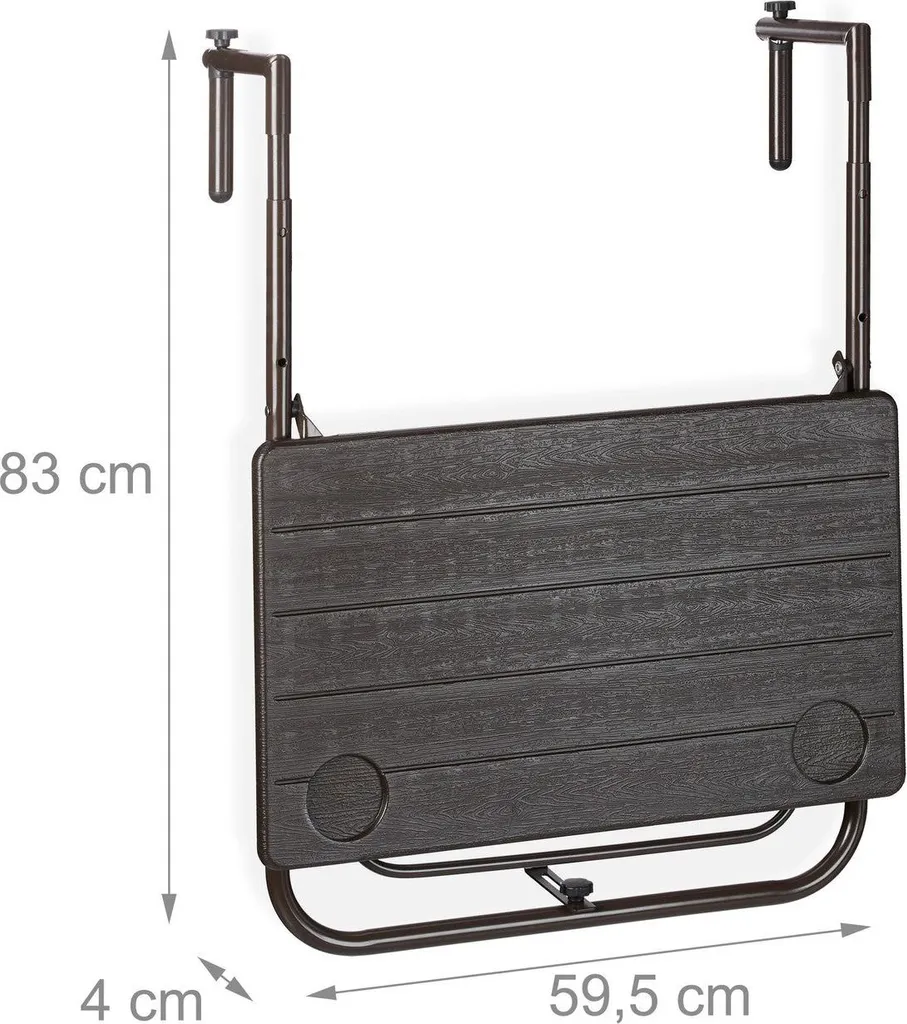 Table de balcon pliante gain de place - Solution pour balcon encombré - 5