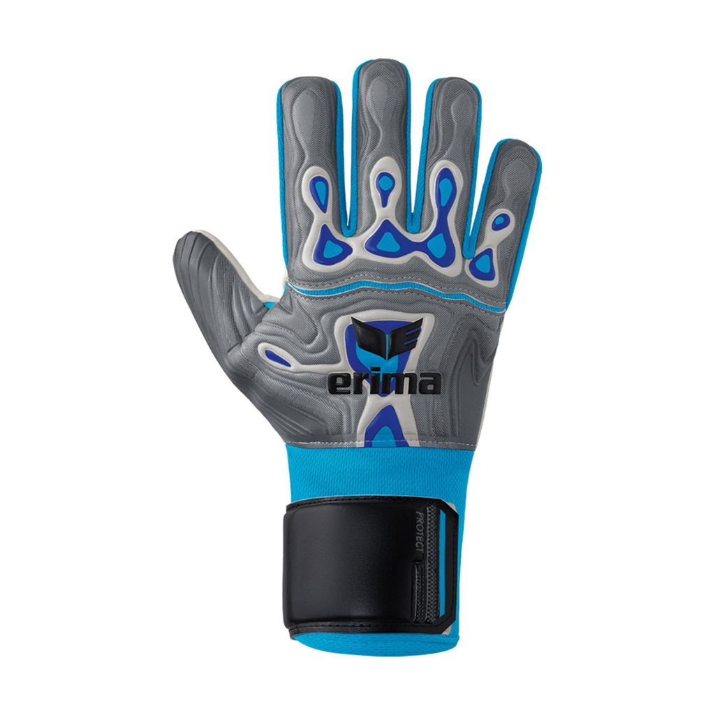 Erima Flex-Ray Guanti Da Portiere Unisex Bambini - Robusto E Durevole Per Allenamenti - Lattice Da 3mm, Taglio Negativo, Presa Sicura - 4